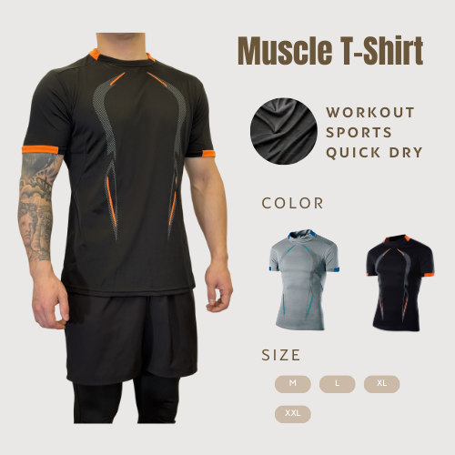 Men's Muscle T Shirts Stretch